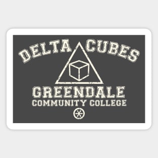 Greendale Delta Cubes Fraternity (light print) Magnet